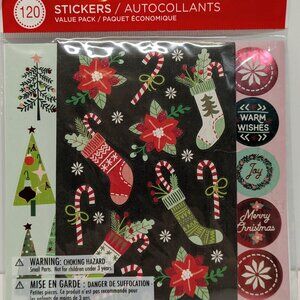 NWT! Hallmark Christmas/Holiday Stickers & Seals - 120 Pieces on 9 Sheets